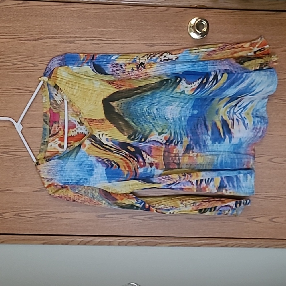Multi colored blouse Petite Large